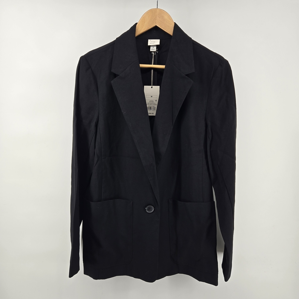 A New Day Women's Black Blazer Sz M